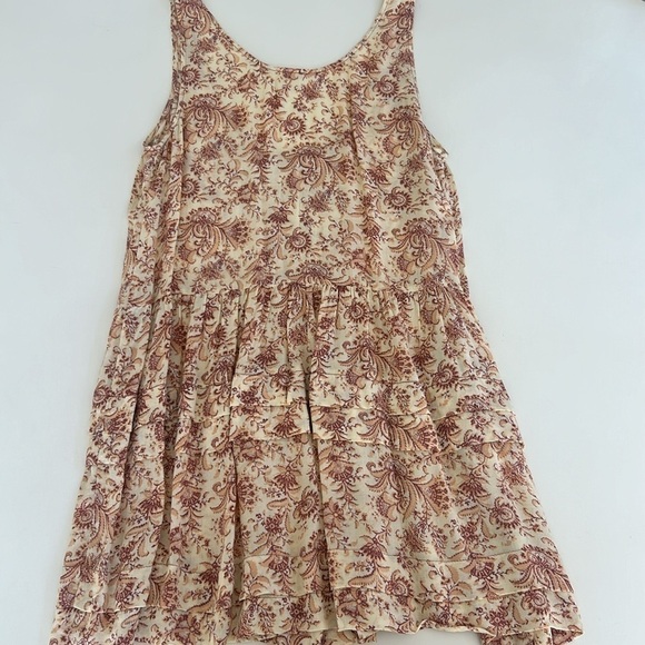 Free People Intimately Paisley Tunic Babydoll Mini Dress size small EUC - Picture 5 of 5